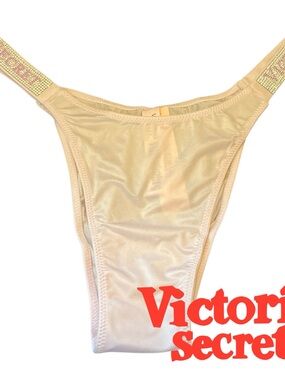 Victoria's Secret pink  with Rhinestone Logo Straps